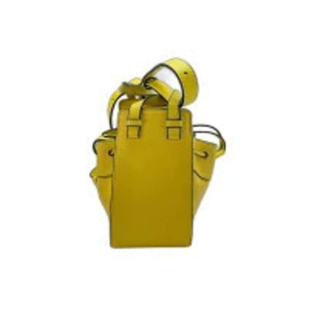 Loewe Hammock Leather Shoulder Bag Yellow